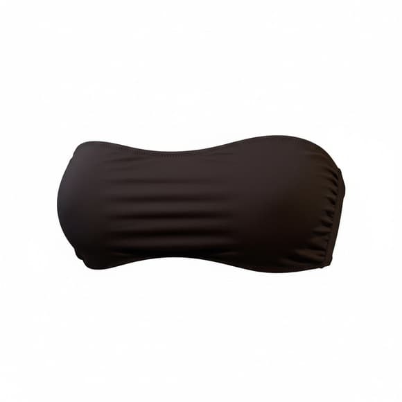 Solid and Striped bandeau bikini top brown - Thumbnail 5