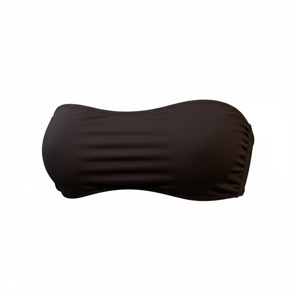 Solid and Striped bandeau bikini top brown - Thumbnail 4