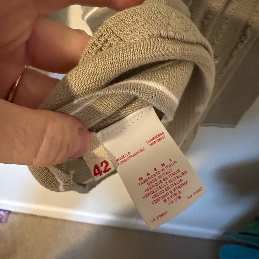 Marni cardigan tan white - Thumbnail 4