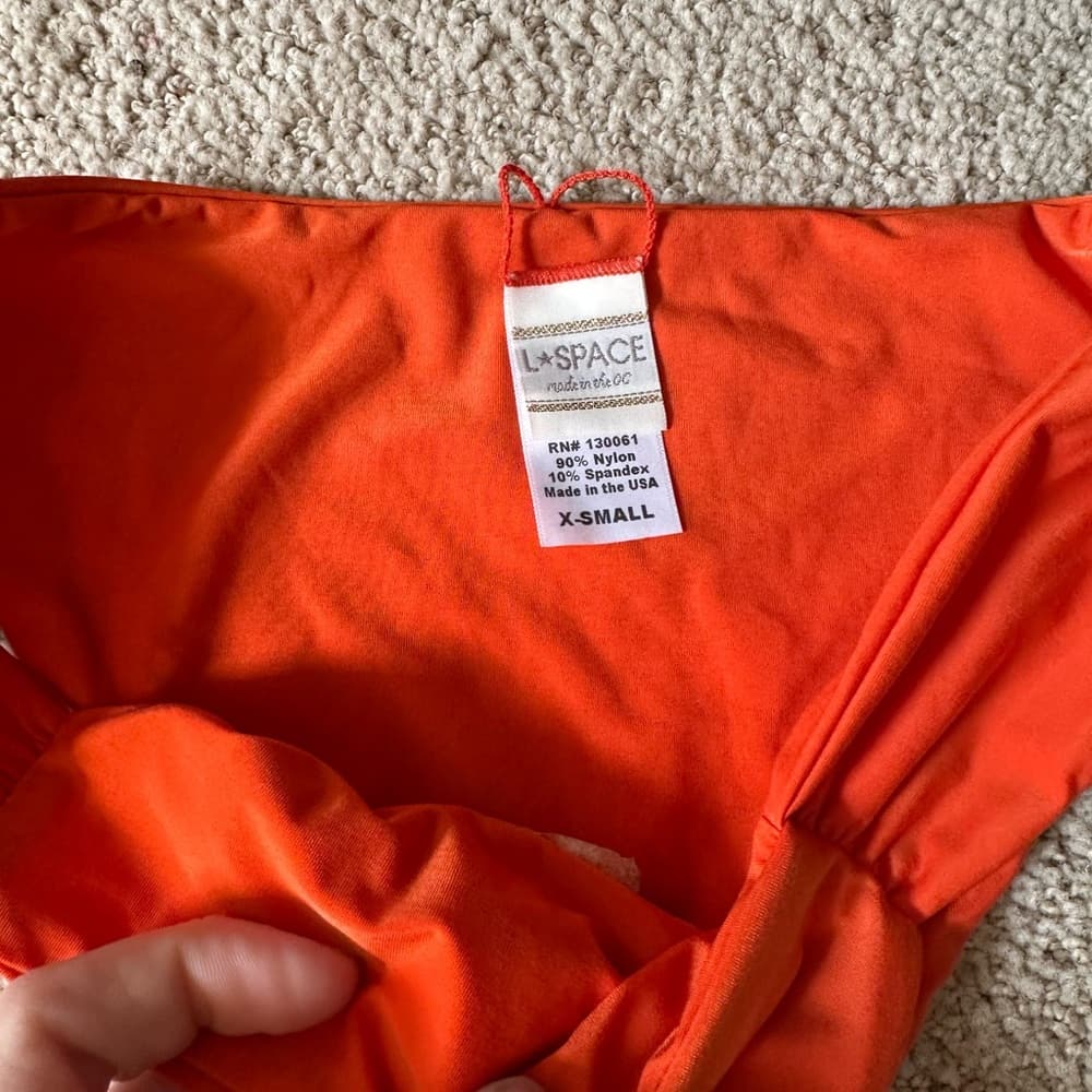 NWOT L*Space Monique bikini bottoms orange - Thumbnail 2