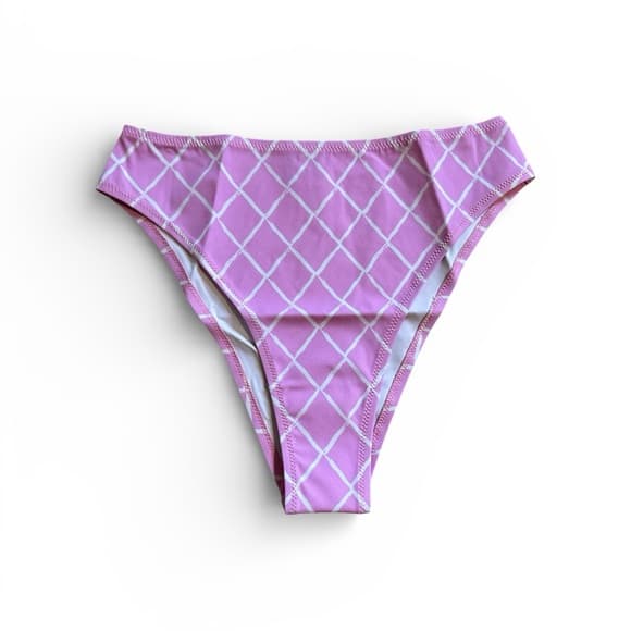 NWT Fisch Public bikini bottoms pink fish net - Thumbnail 5