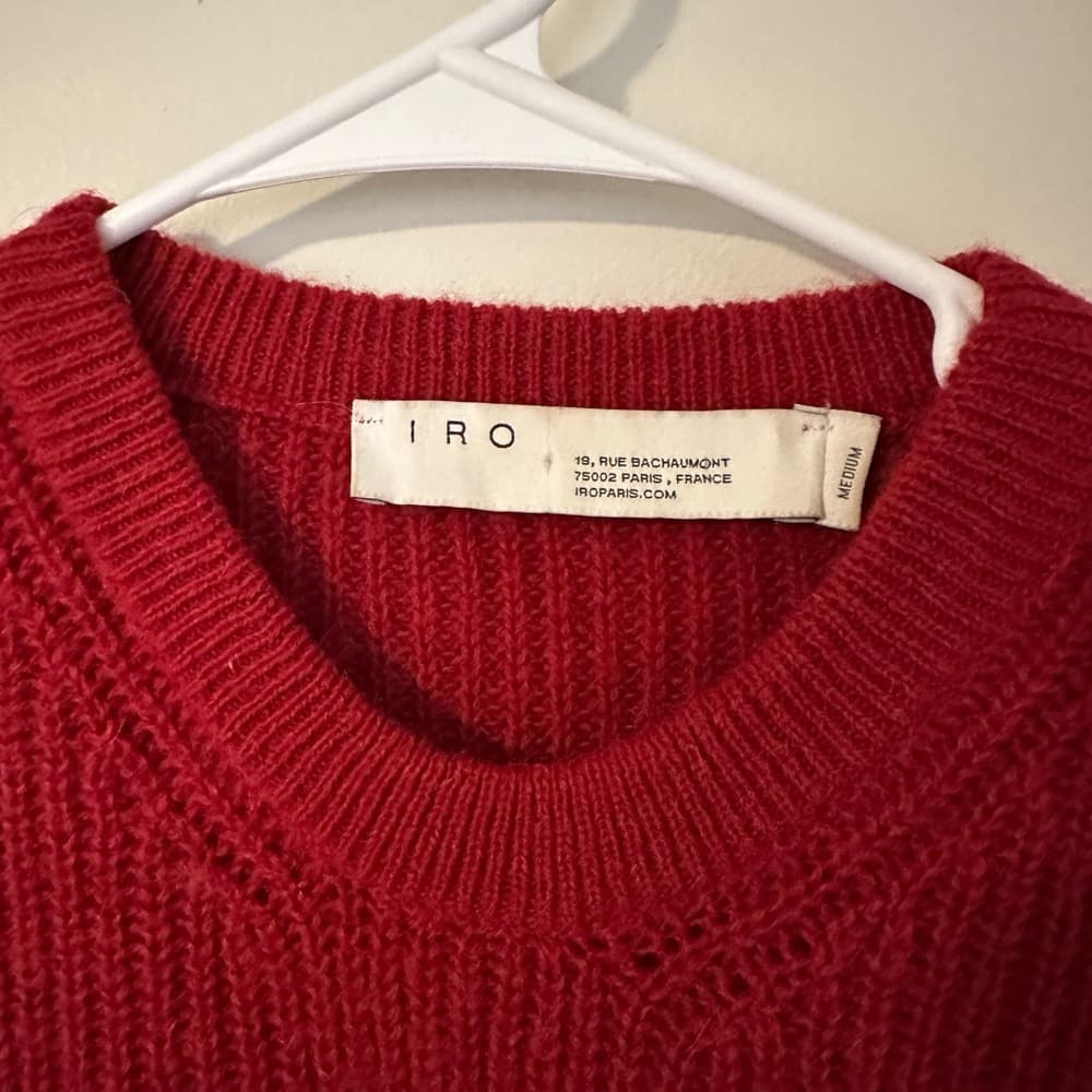 Iro Paris Cleon distressed wool alpaca sweater - Thumbnail 2