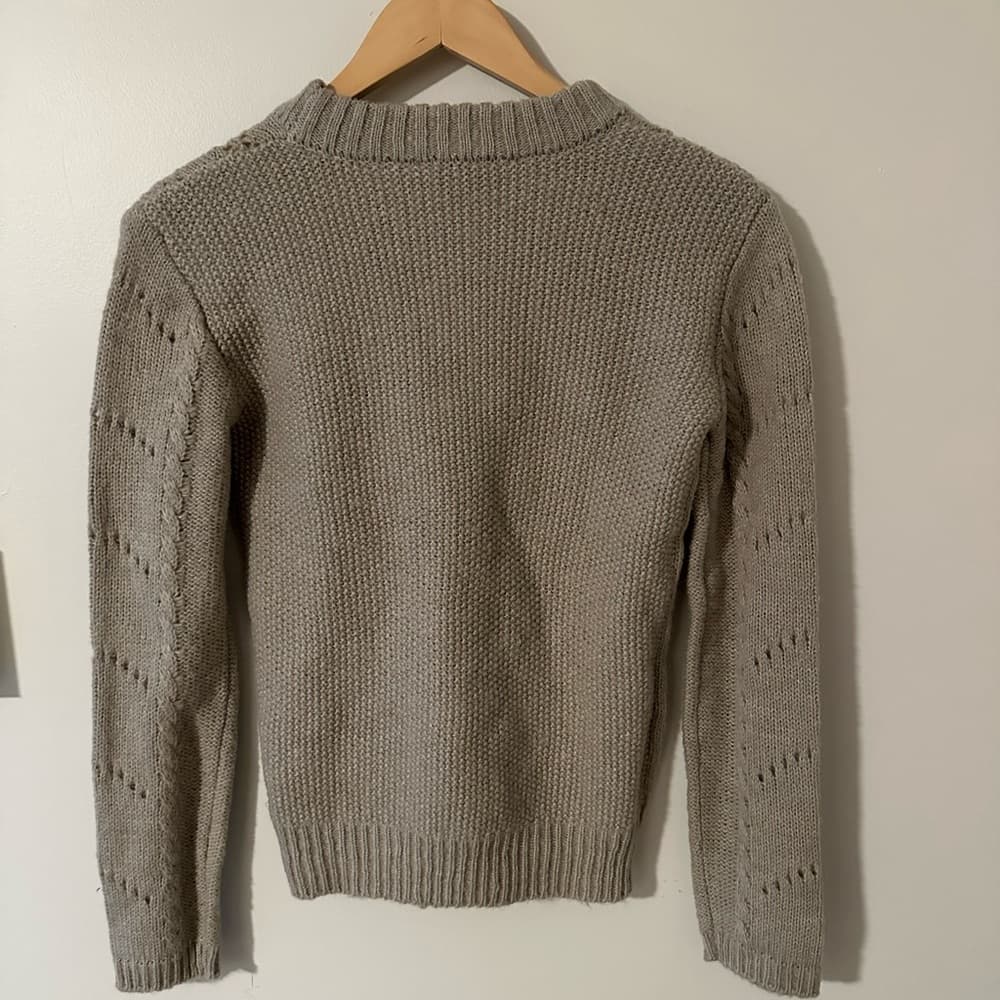 NWT English Factory wool blend sweater grey - Thumbnail 4