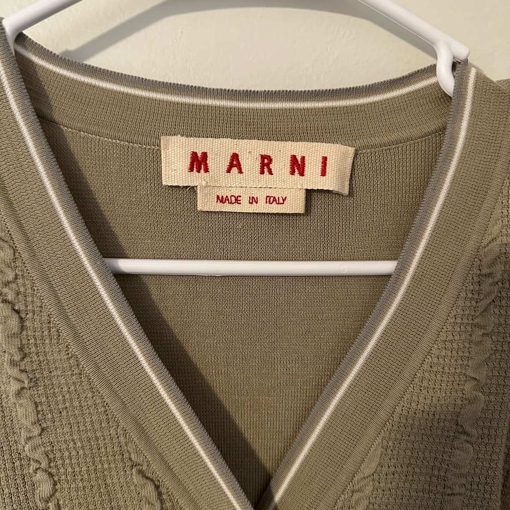 Marni cardigan tan white - Thumbnail 2