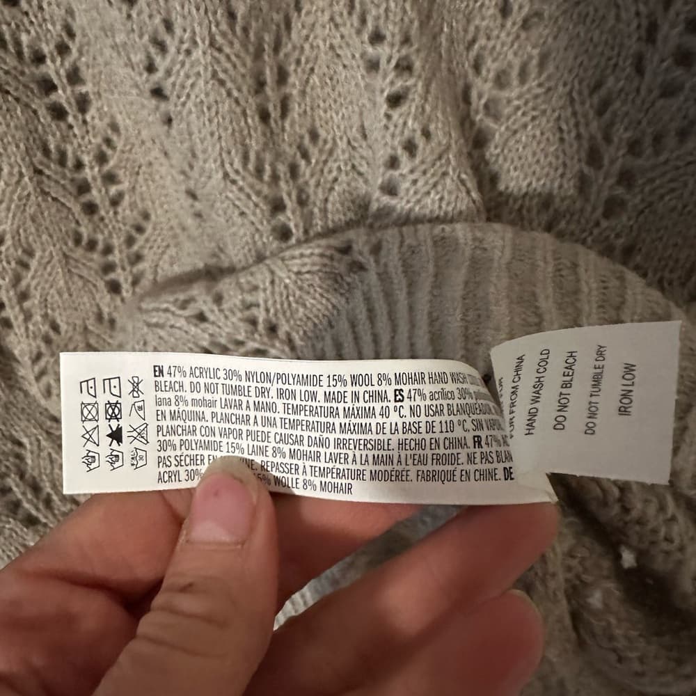 NWT English Factory wool blend sweater grey - Thumbnail 3