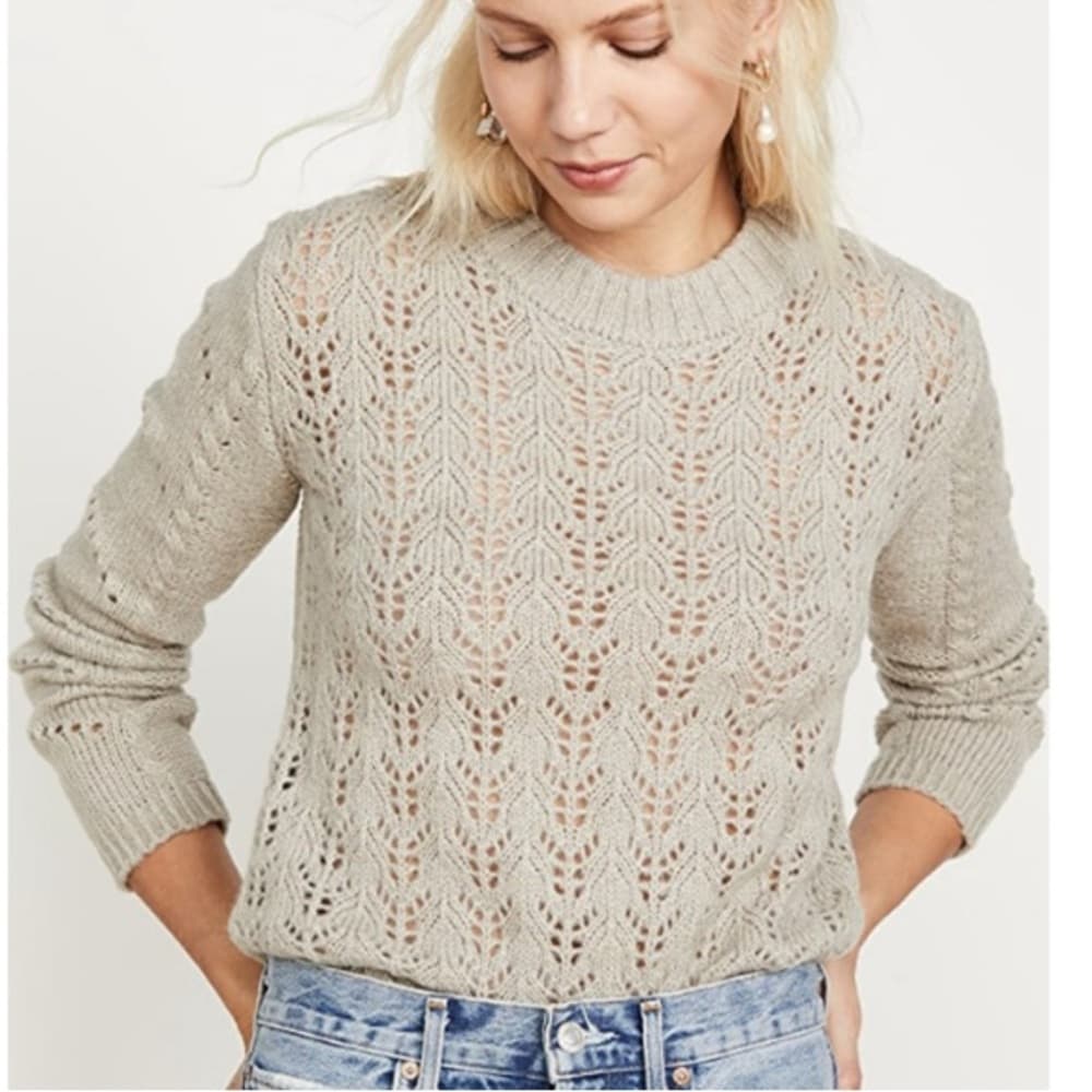 NWT English Factory wool blend sweater grey - Thumbnail 5