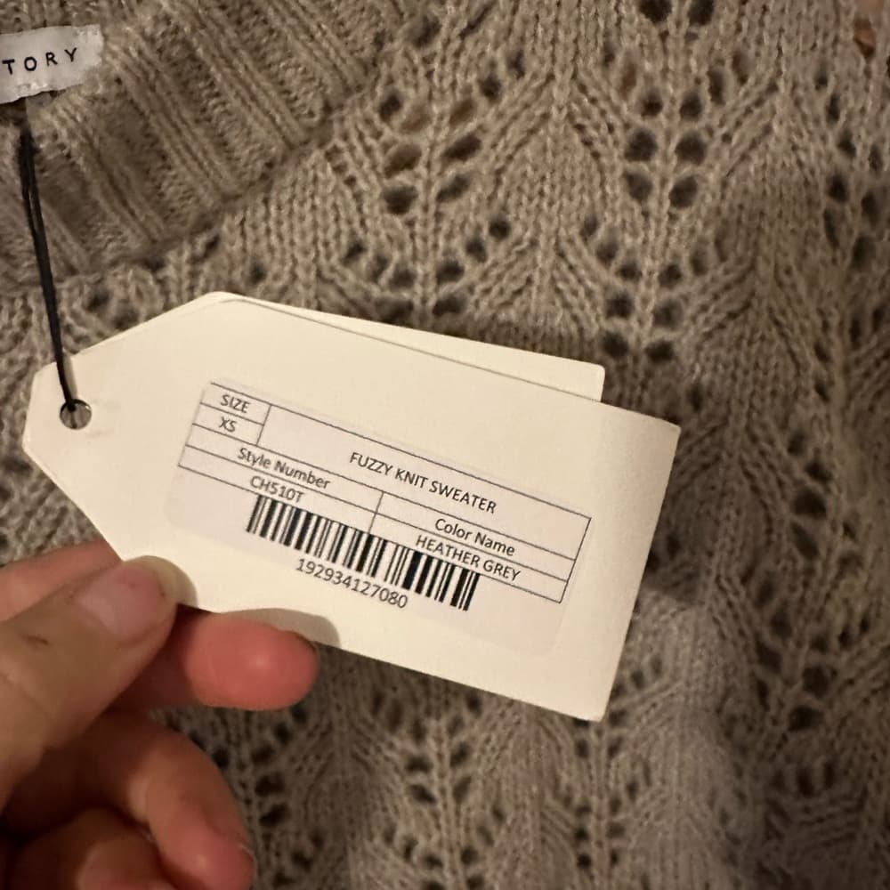 NWT English Factory wool blend sweater grey - Thumbnail 2