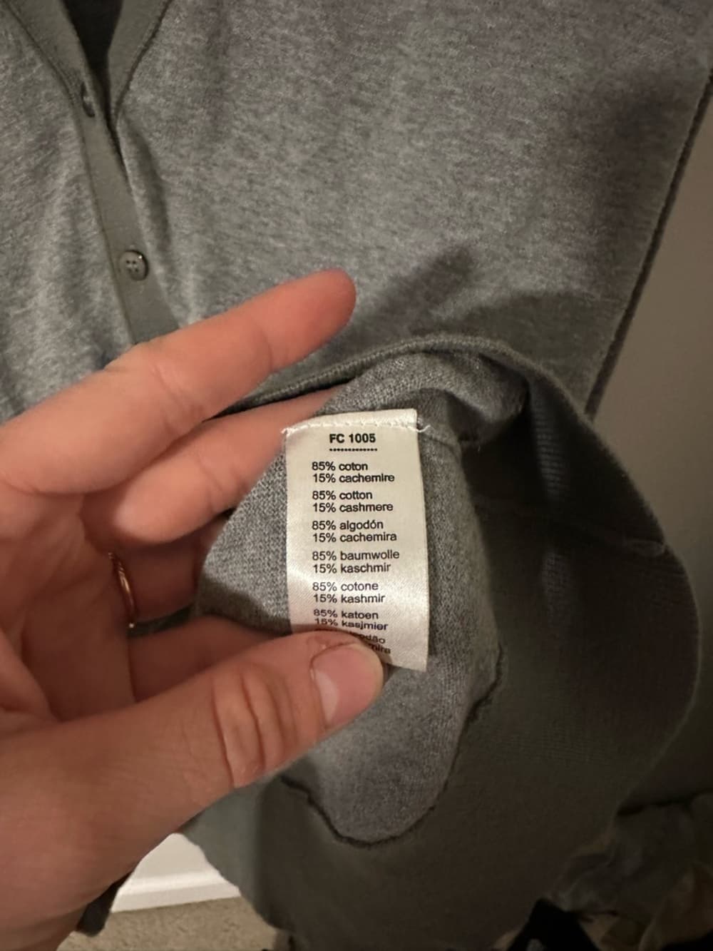 Lacoste button front cardigan - Thumbnail 2
