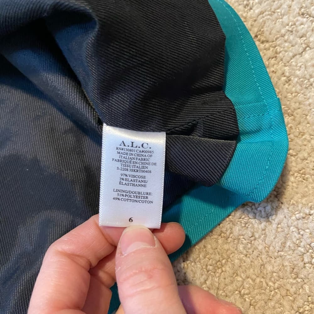 ALC Rylee mini skirt Jade - Thumbnail 3