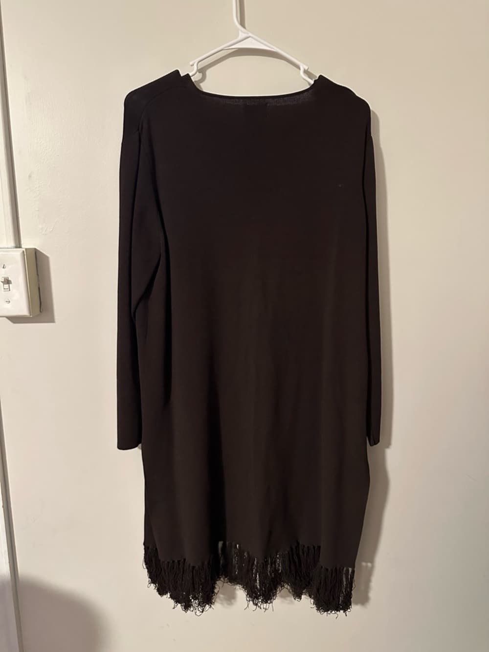 Chico’s long open front cardigan dark brown - Thumbnail 3