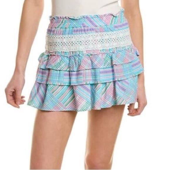 Loveshackfancy Corbett mini skirt Candyland Plaid - Thumbnail 5