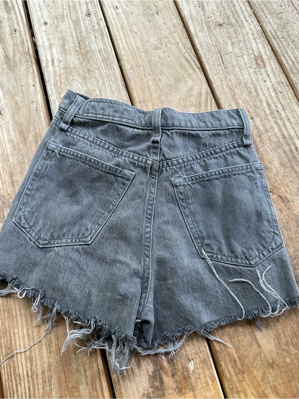 Rag and Bone Maya high rise shorts zipper 25 shadow - Thumbnail 6