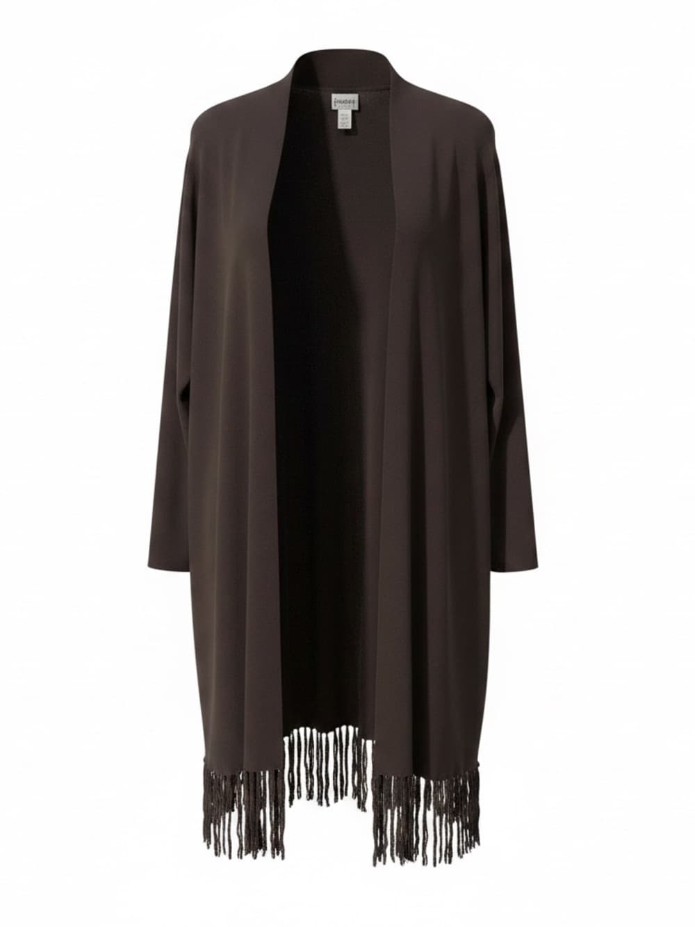 Chico’s long open front cardigan dark brown - Thumbnail 4