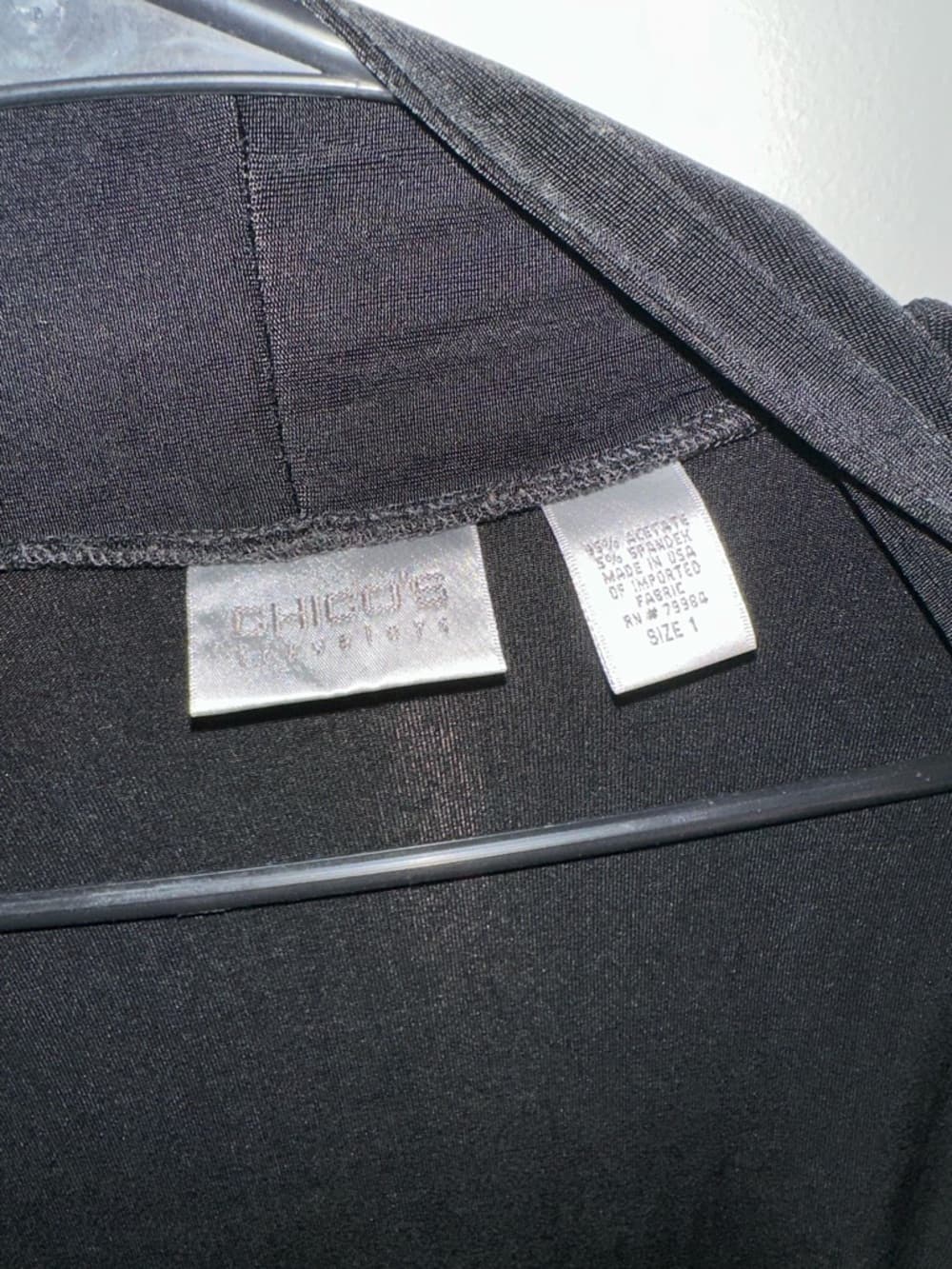 Chico’s Travelers open front cardigan black - Thumbnail 2