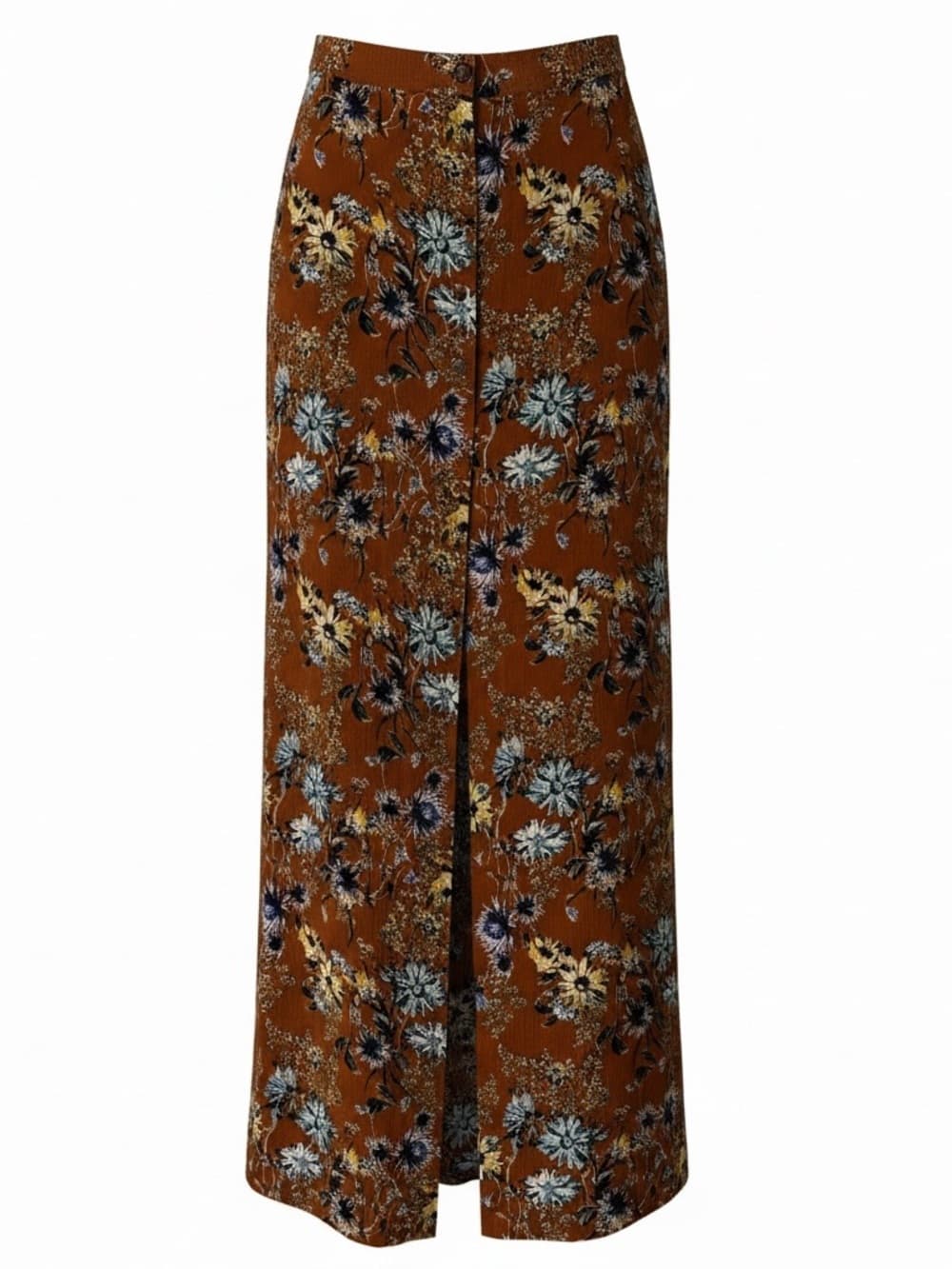 Blue Life maxi skirt floral button front - Thumbnail 5