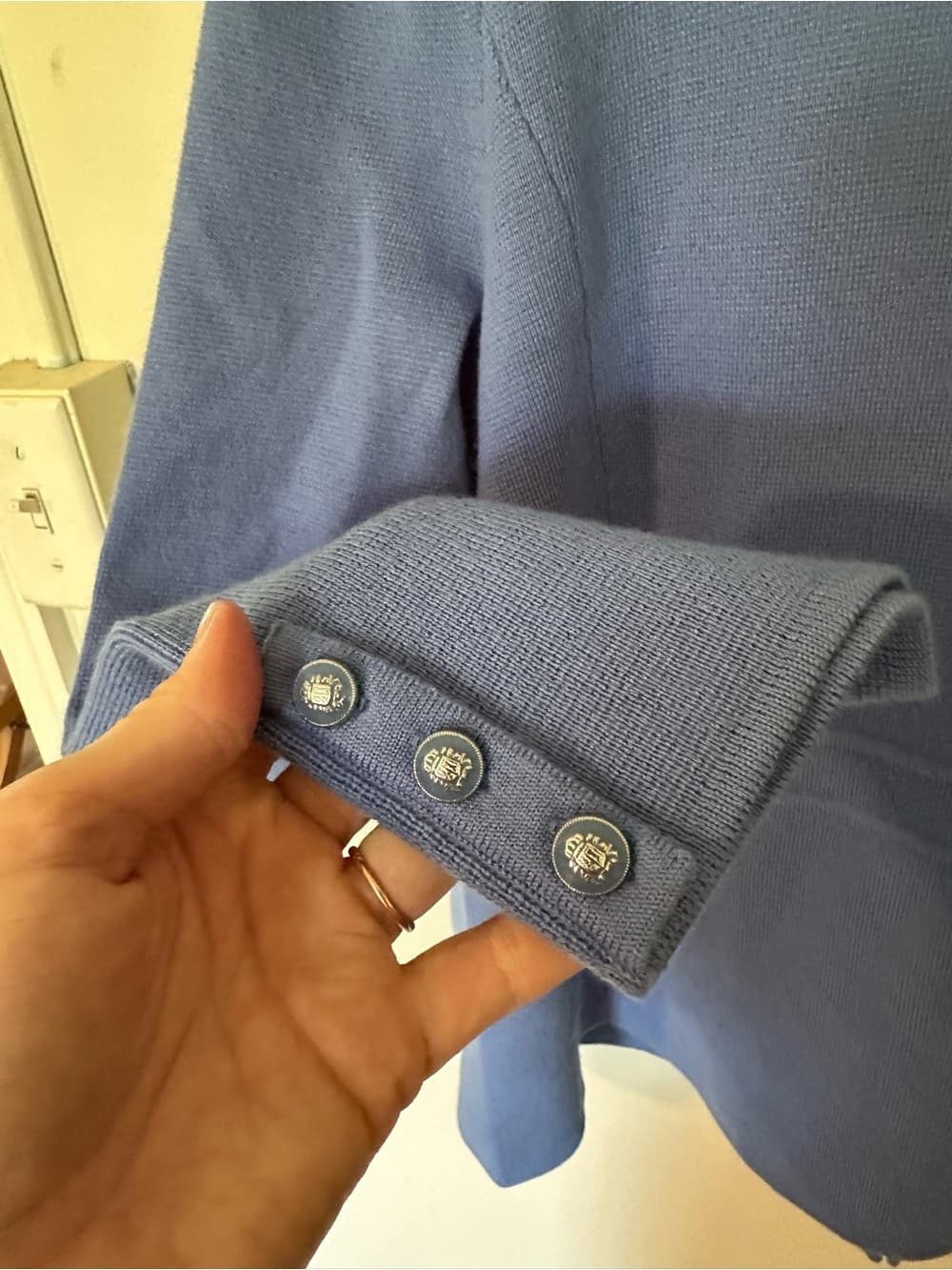 NWT Talbots 100% merino wool blazer blue 1X - Thumbnail 6