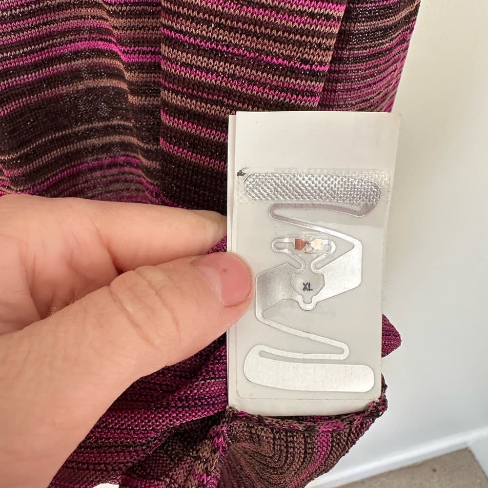 Missoni metallic knit cardigan purple brown - Thumbnail 5