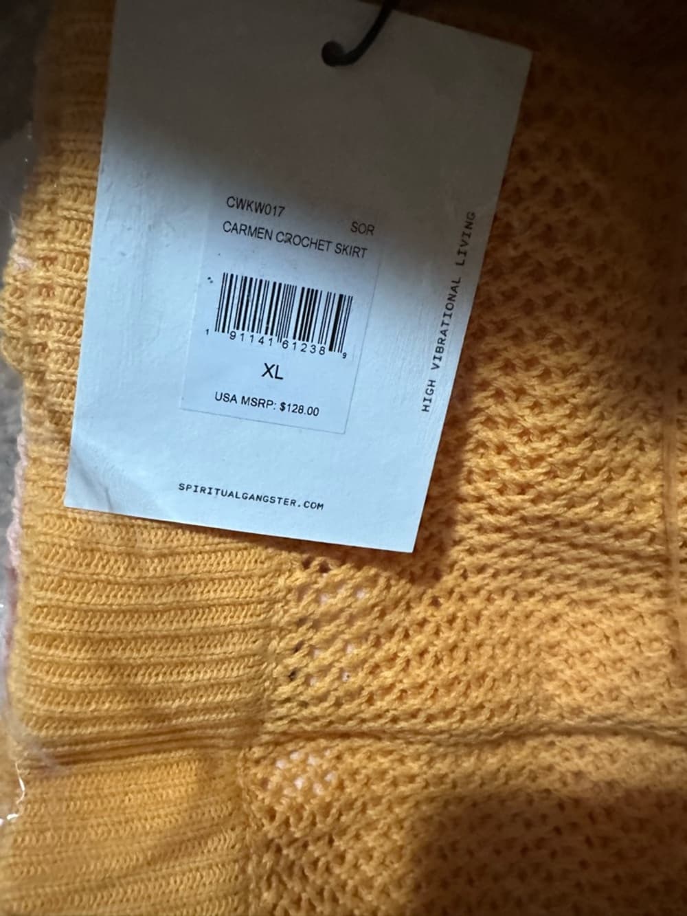 NWT Spiritual Gangster Carmen maxi crochet skirt Sorbet - Thumbnail 2
