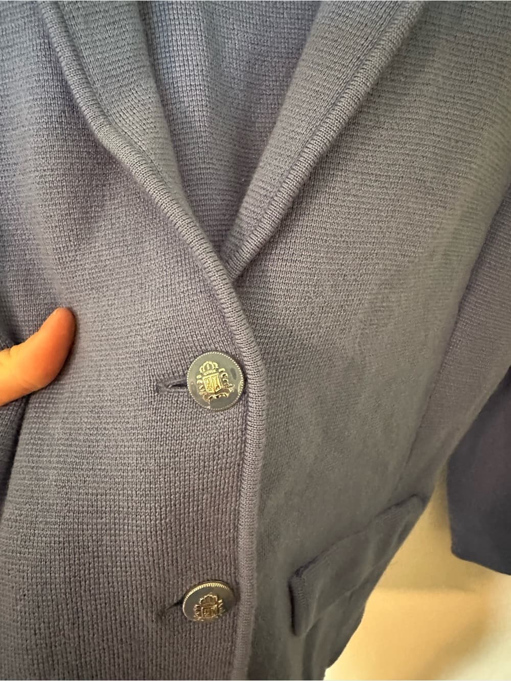 NWT Talbots 100% merino wool blazer blue 1X - Thumbnail 7
