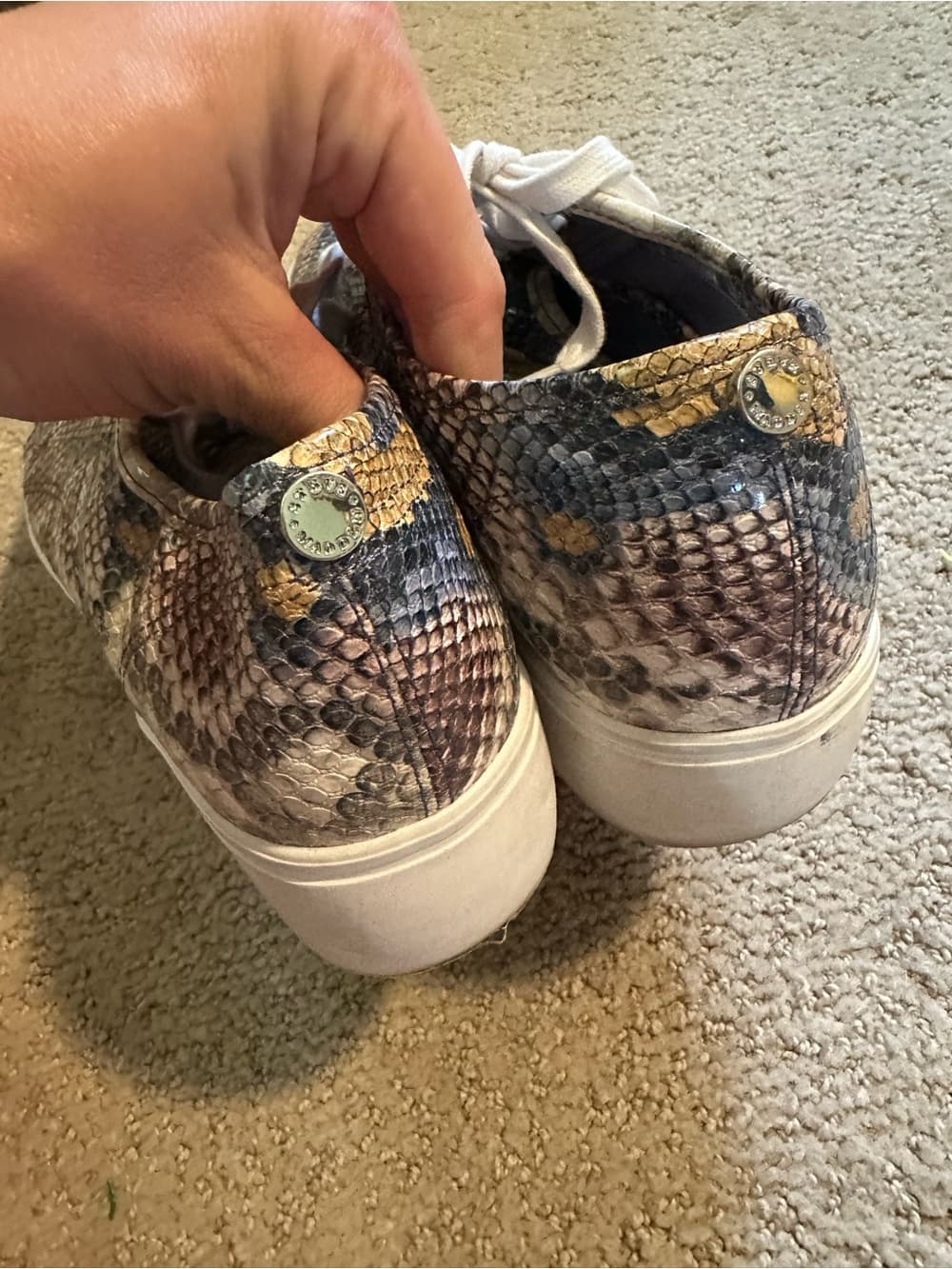 Steve Madden Emmy snakeskin platform sneakers - Thumbnail 5