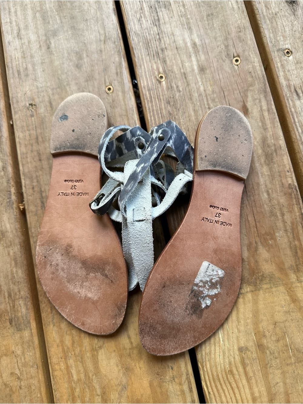 Joie A La Plage t strap leopard print leather sandals - Thumbnail 3