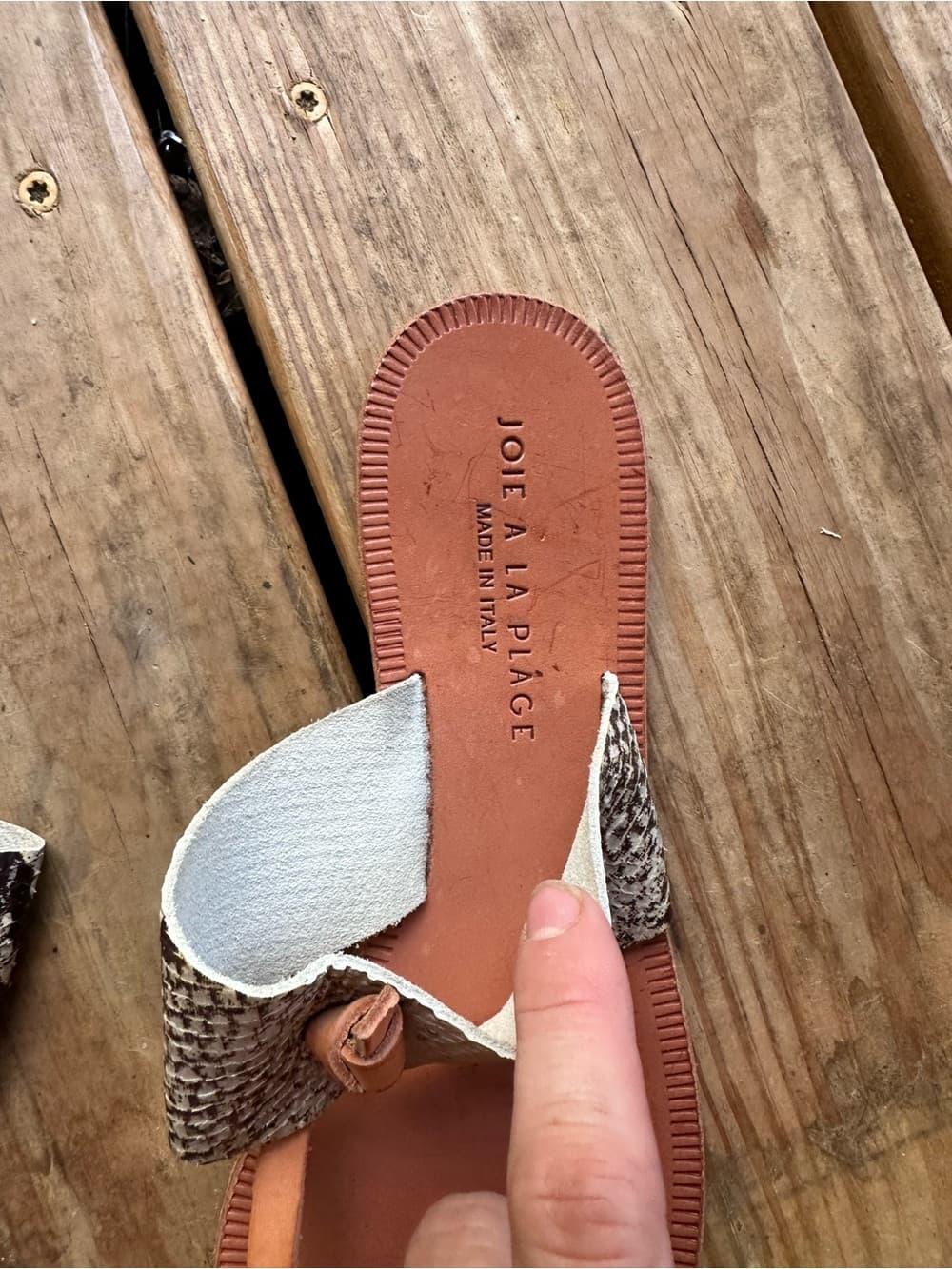 Joie A La Plage leather thong sandals - Thumbnail 2