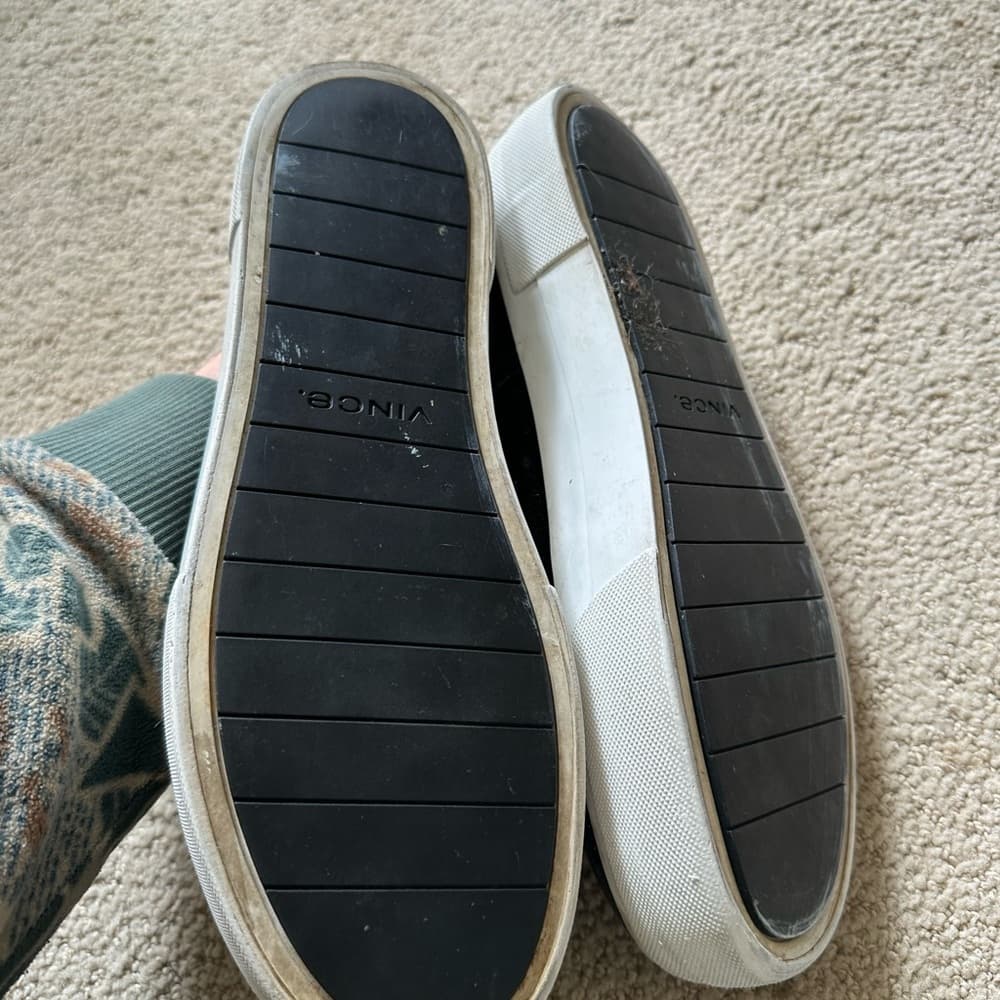 Vince Copley platform sneakers black velvet - Thumbnail 3