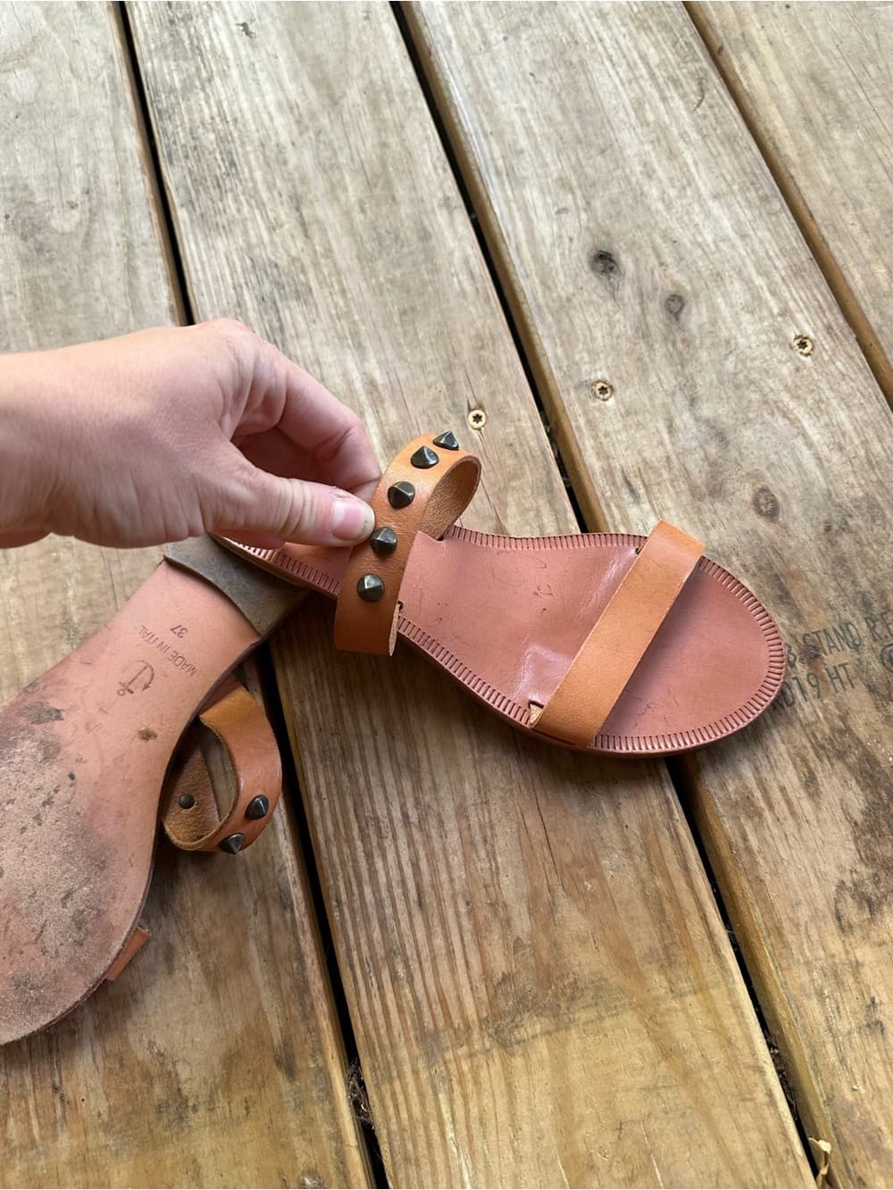 Joie A La Plage Grenada studded sandals leather
