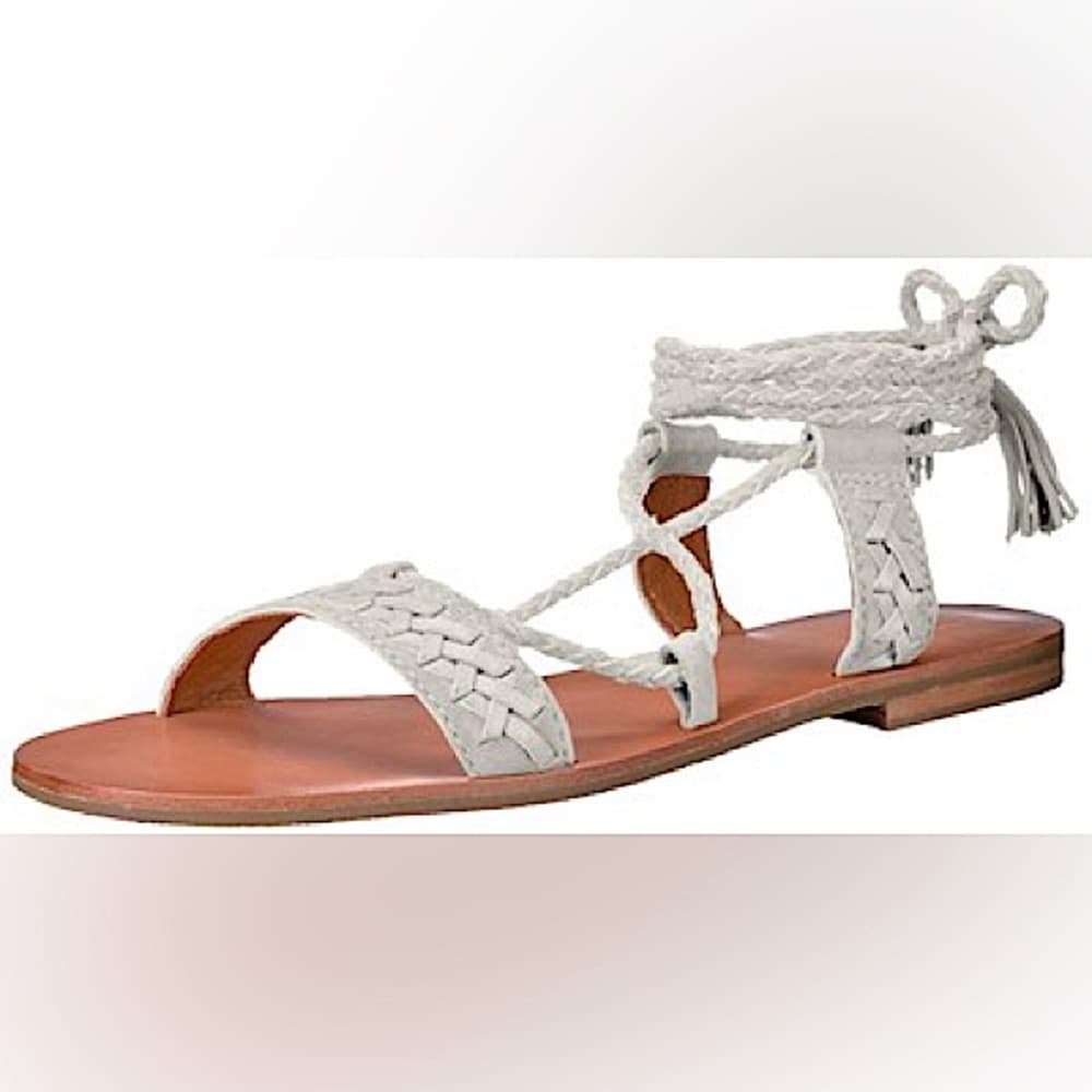 NWOT Frye Ruth white tan leather sandals - Thumbnail 5
