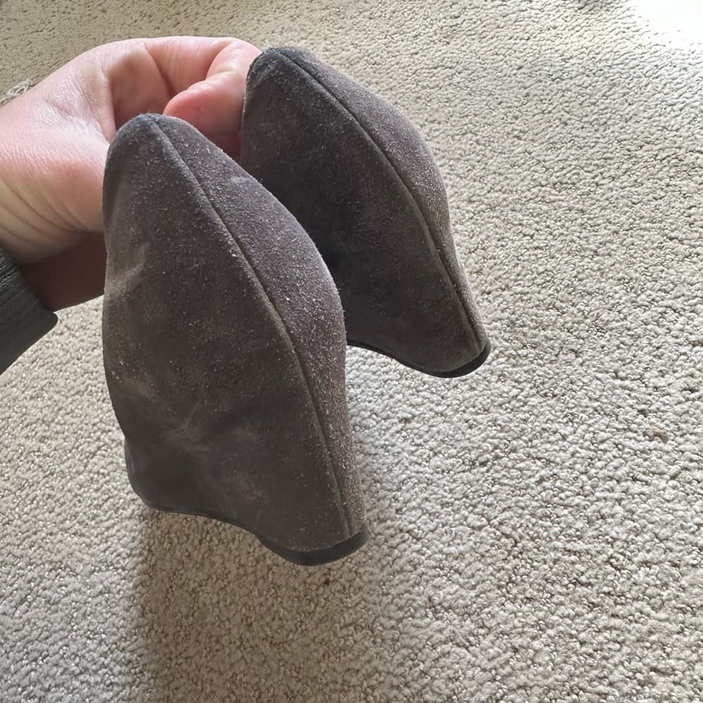 Stuart Weitzman Arise suede wedges grey - Thumbnail 3