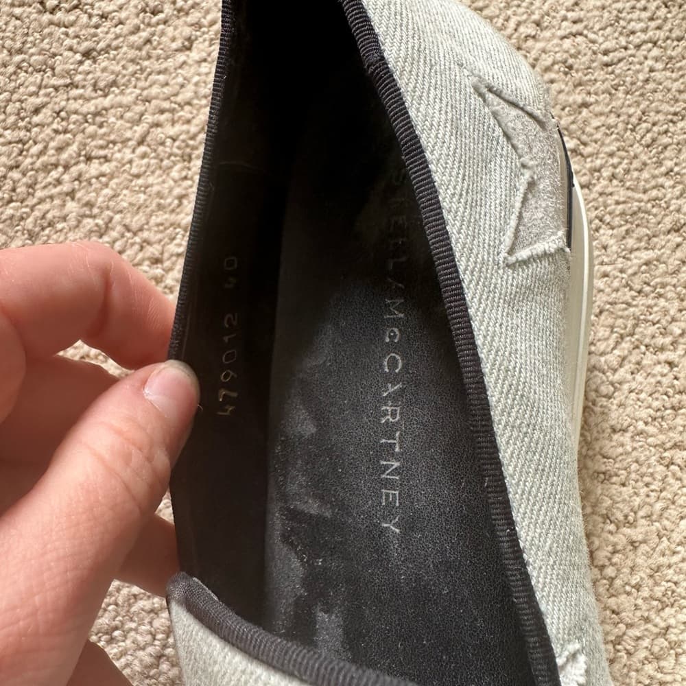 Stella McCartney Binx denim star platform slip-on sneakers - Thumbnail 4