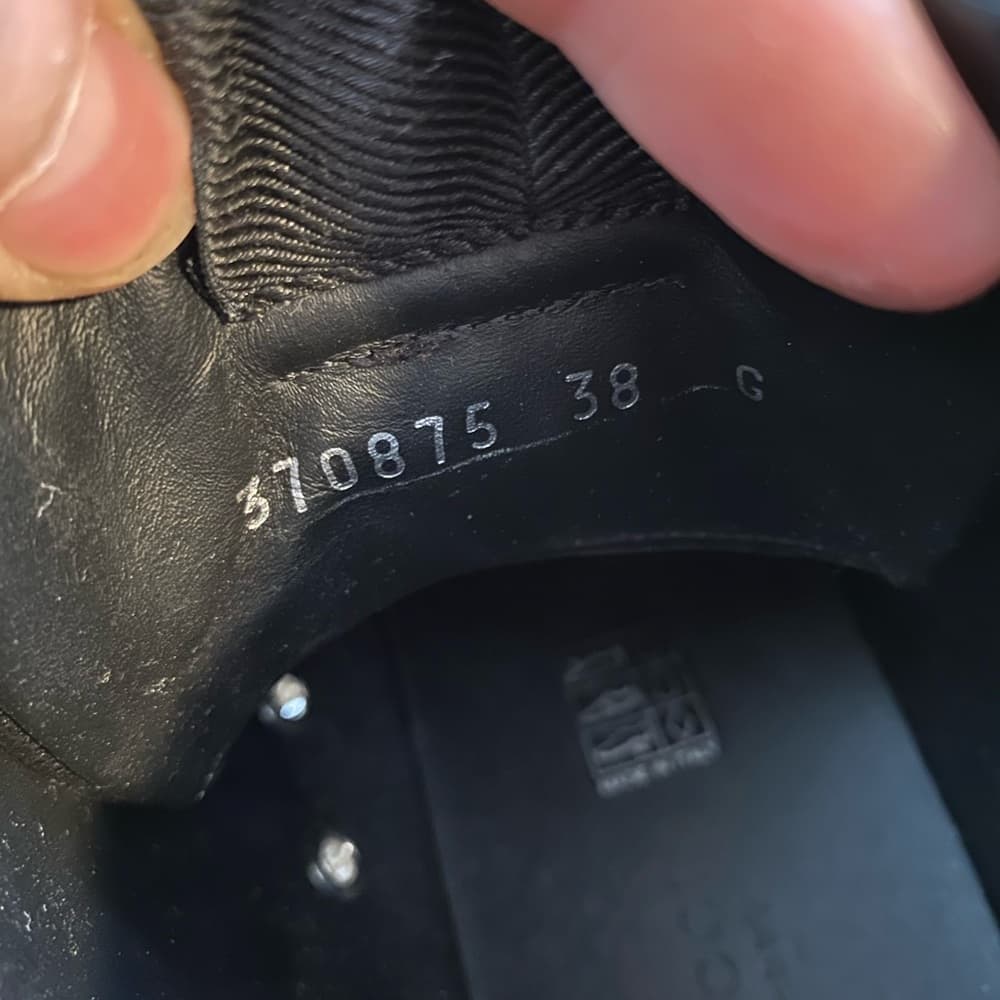 Gucci California metallic silver leather studded high top sneakers - Thumbnail 11