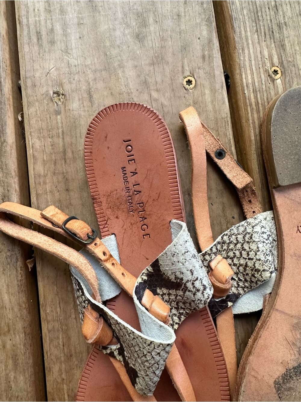 Joie leather sling back sandals - Thumbnail 3