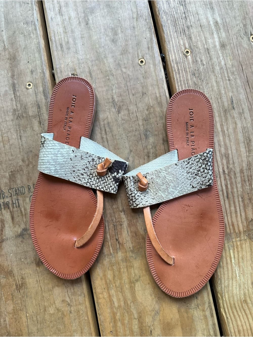 Joie A La Plage leather thong sandals