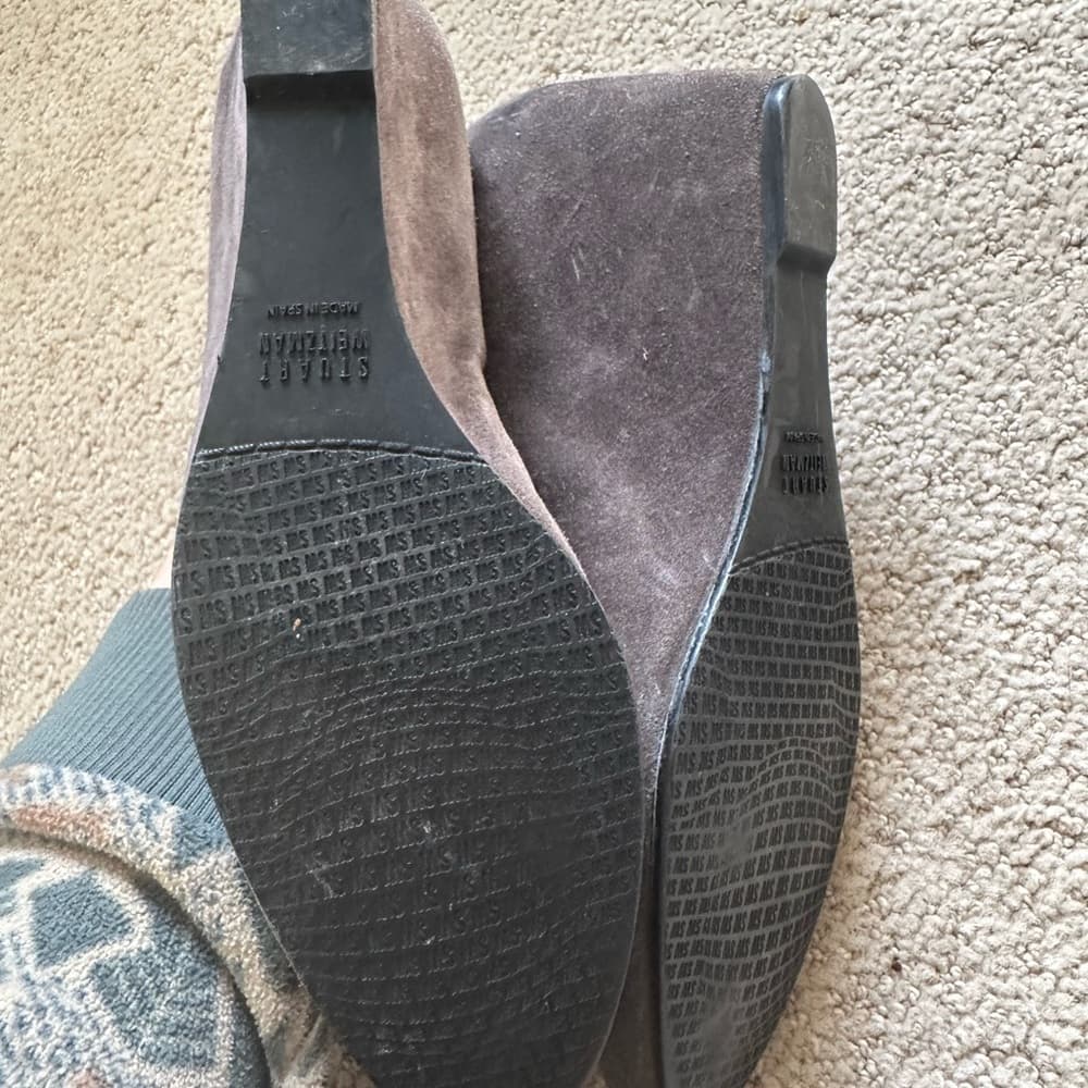 Stuart Weitzman Arise suede wedges grey - Thumbnail 4