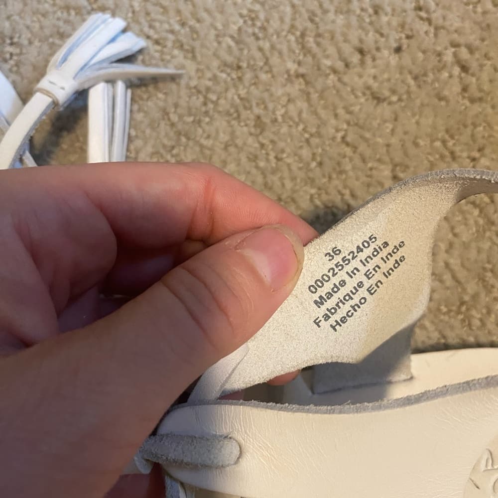Free People Brynn Marr wrap leather sandals white 36 - Thumbnail 6