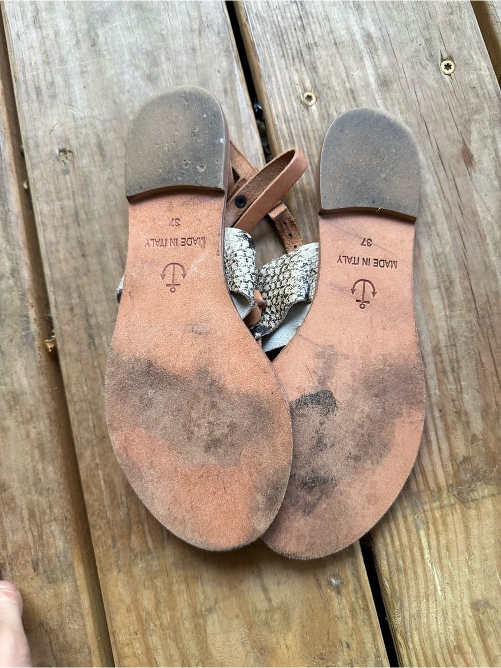 Joie leather sling back sandals - Thumbnail 2