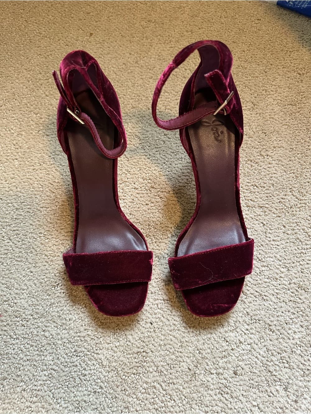 Joie velvet leather heels - Thumbnail 2