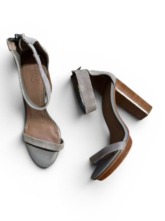 Joie suede block heels grey - Thumbnail 4