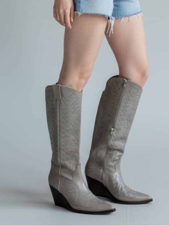 Jeffrey Campbell Big Sky knee high cowgirl boots - Thumbnail 8