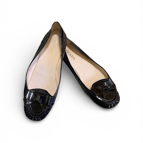 Prada patent leather loafers black - Thumbnail 10