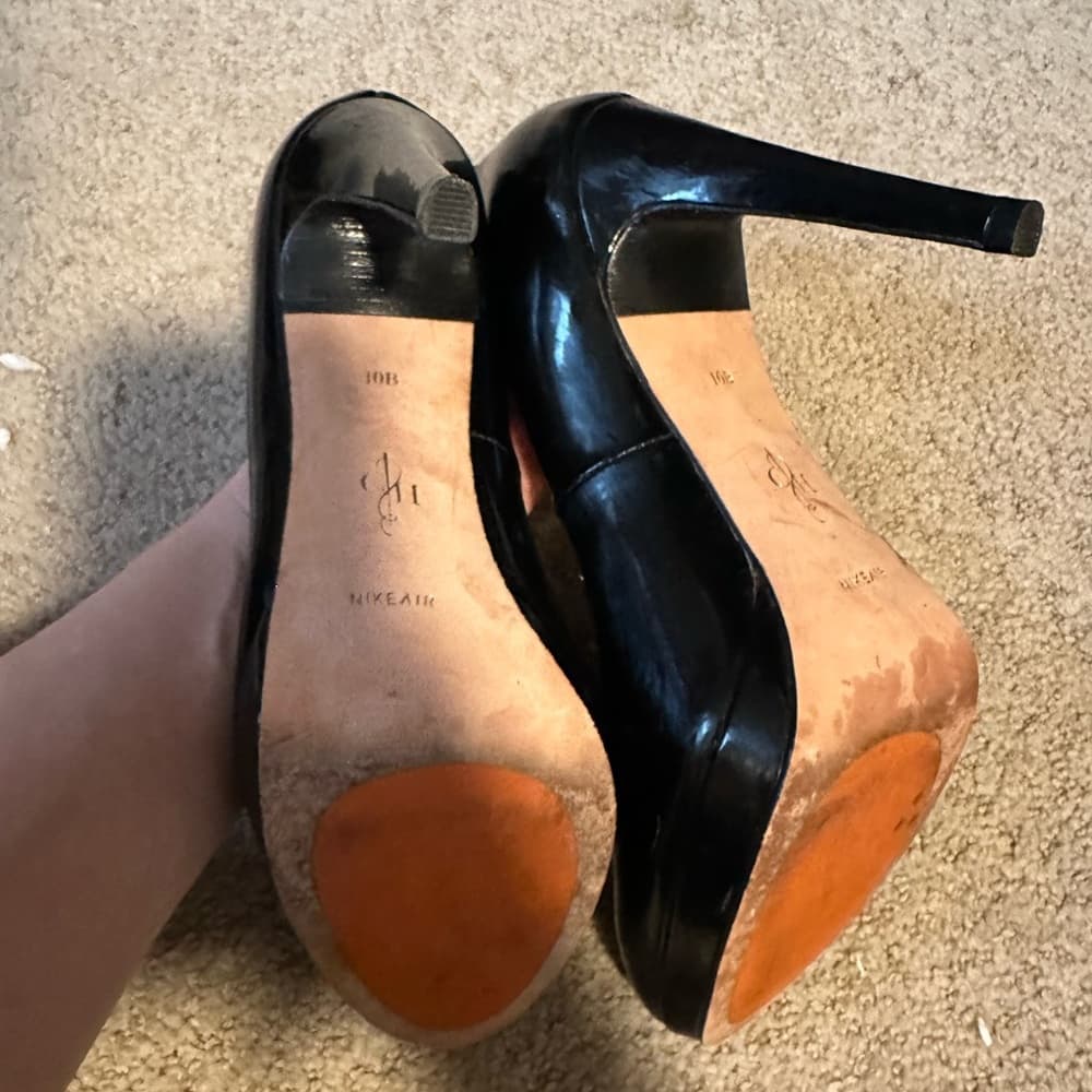 Cole Haan Chelsea patent leather Nike Air heels black - Thumbnail 3