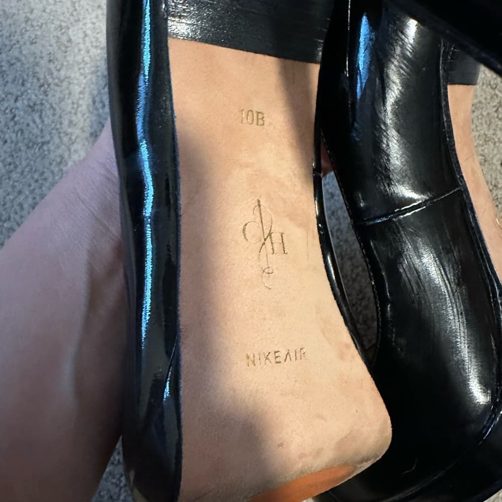 Cole Haan Chelsea patent leather Nike Air heels black - Thumbnail 4