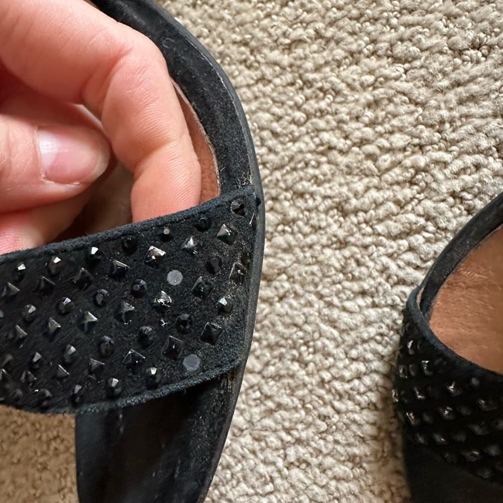 Jeffrey Campbell Ibiza suede leather rhinestone heels - Thumbnail 5