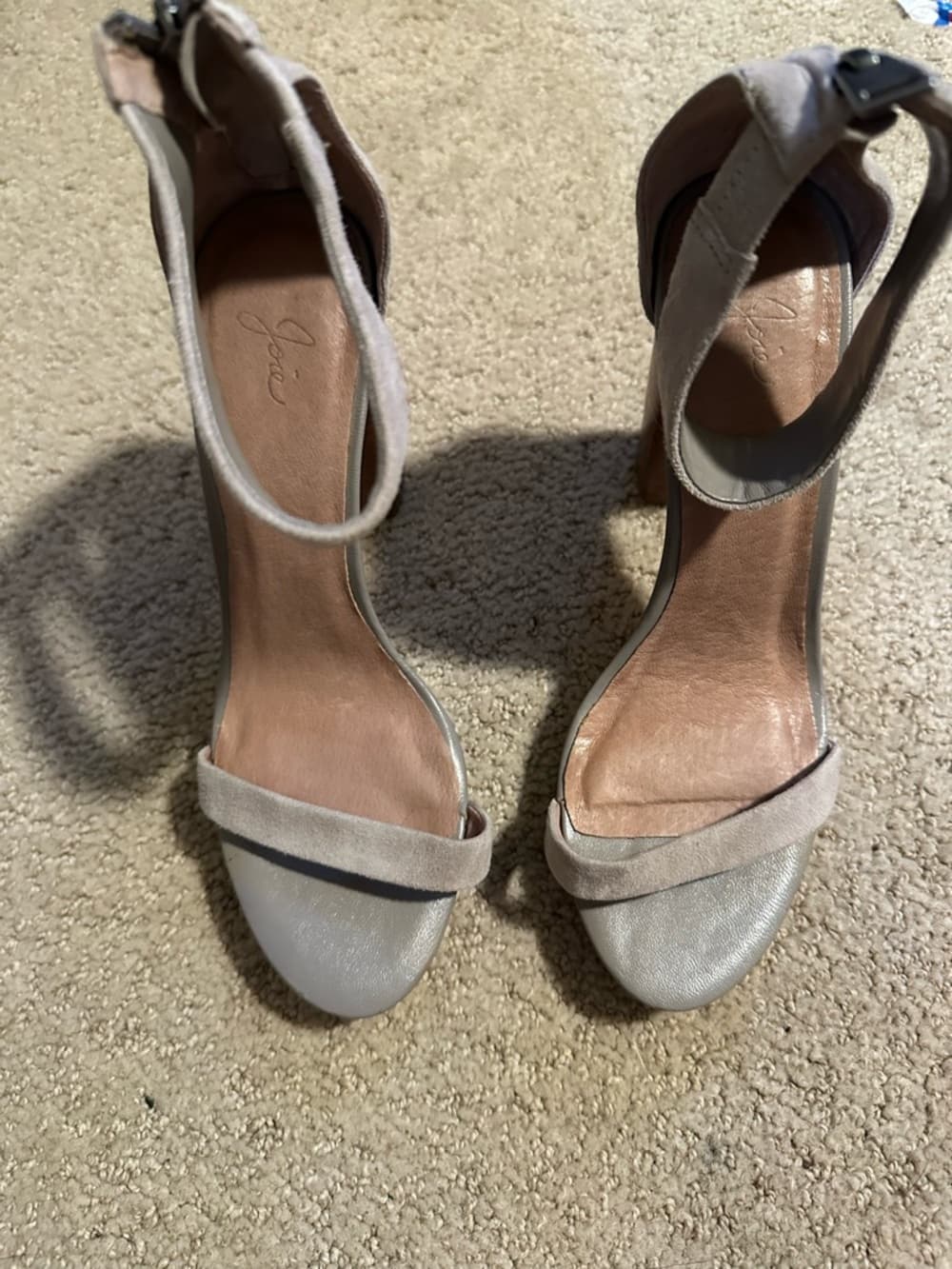Joie suede block heels grey - Thumbnail 2
