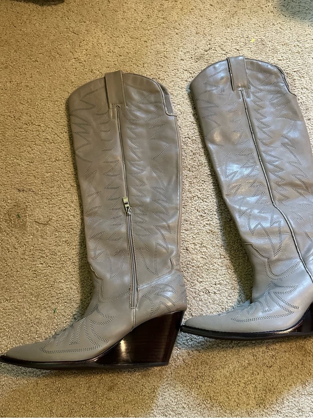 Jeffrey Campbell Big Sky knee high cowgirl boots