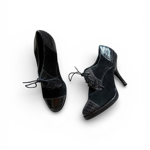 Vintage Y2K DKNY Victorian oxford heels black - Thumbnail 7