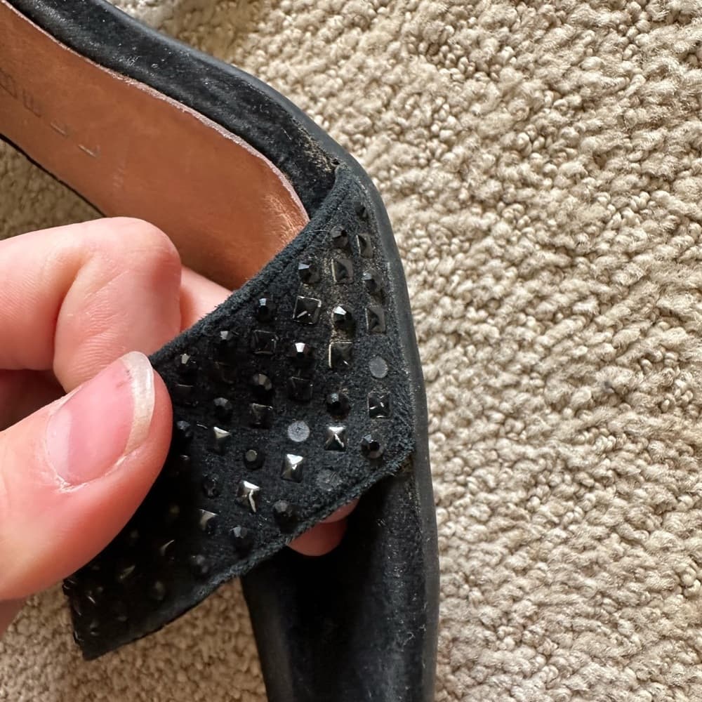Jeffrey Campbell Ibiza suede leather rhinestone heels - Thumbnail 4