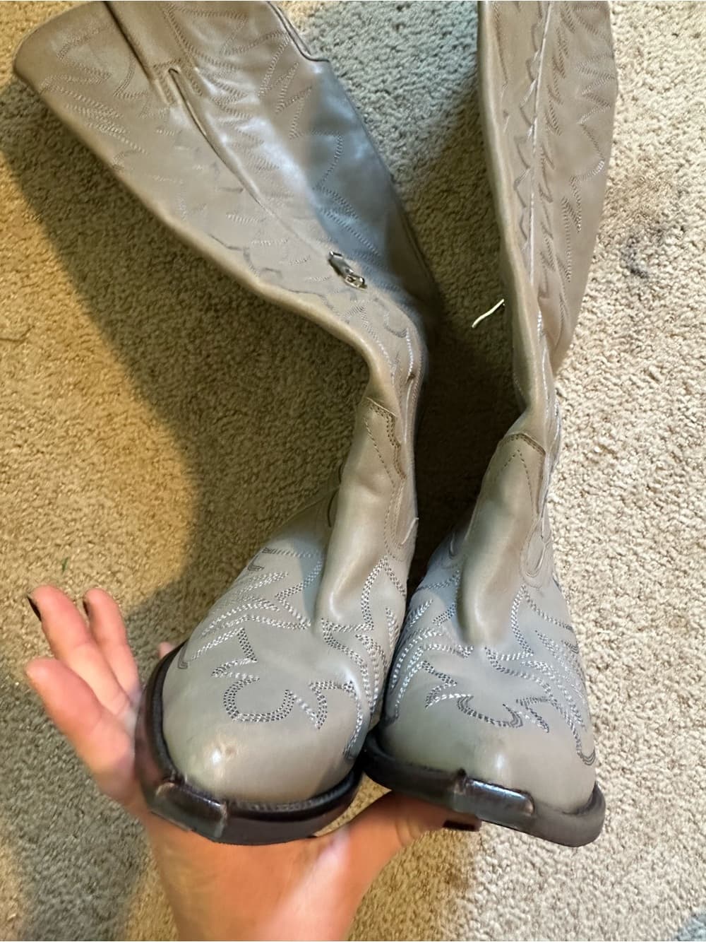 Jeffrey Campbell Big Sky knee high cowgirl boots - Thumbnail 2
