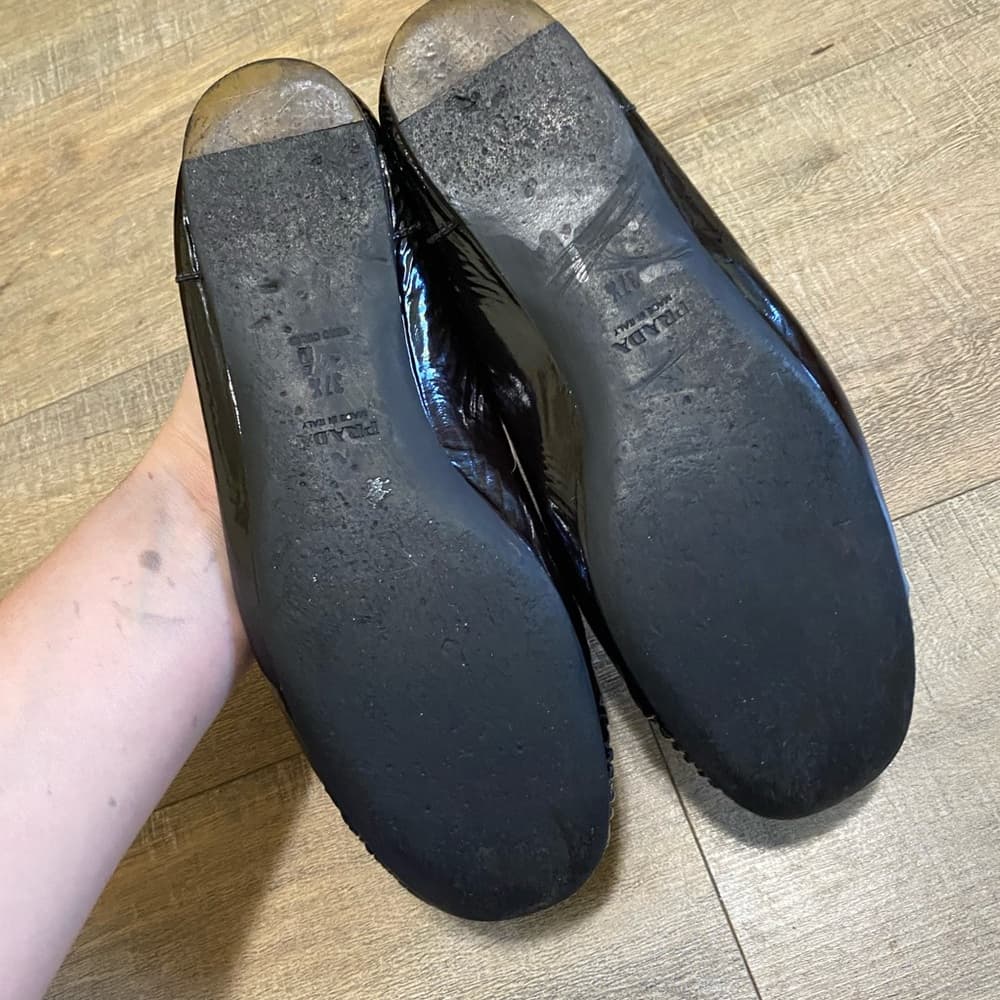 Prada patent leather loafers black - Thumbnail 4